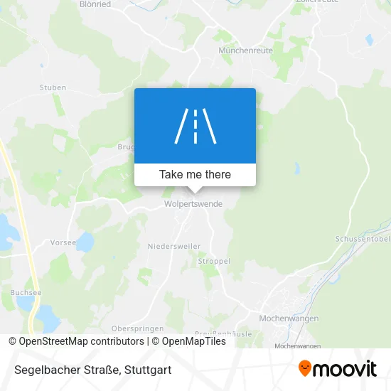 Карта Segelbacher Straße