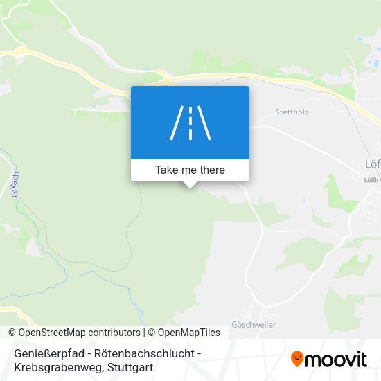 Genießerpfad - Rötenbachschlucht - Krebsgrabenweg map