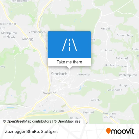 Карта Zoznegger Straße