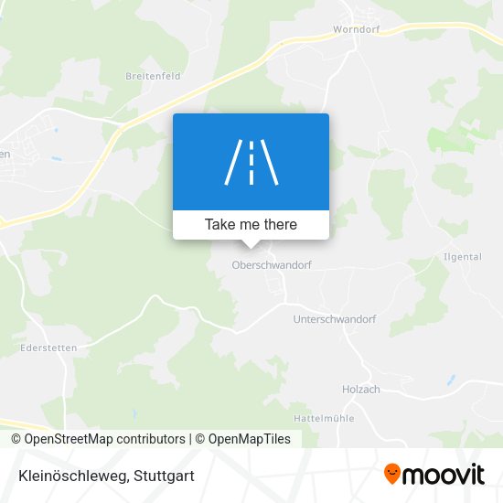Kleinöschleweg map