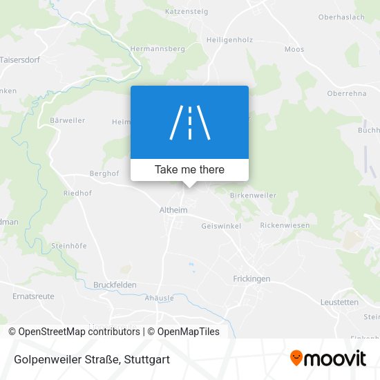Golpenweiler Straße map