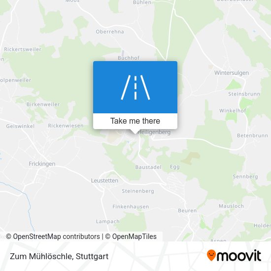 Карта Zum Mühlöschle