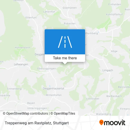 Карта Treppenweg am Rastplatz