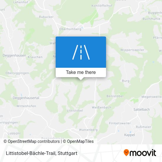Littistobel-Bächle-Trail map