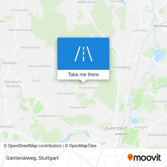 Карта Gantenaiweg