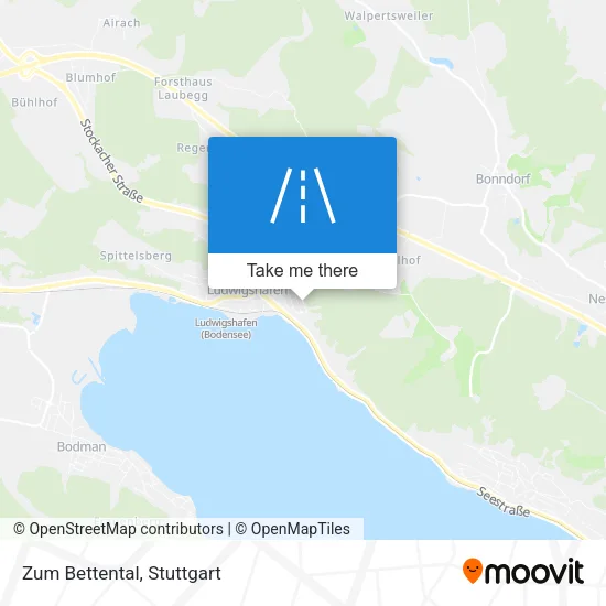 Zum Bettental map