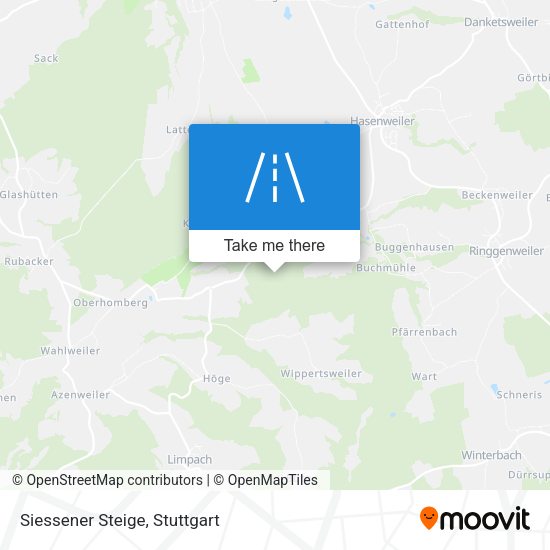 Siessener Steige map