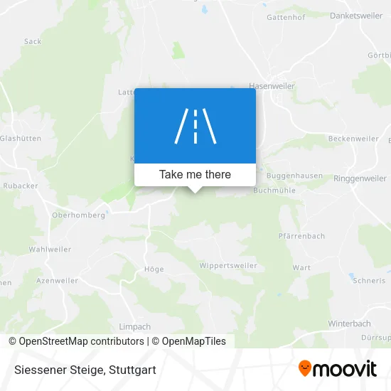 Карта Siessener Steige