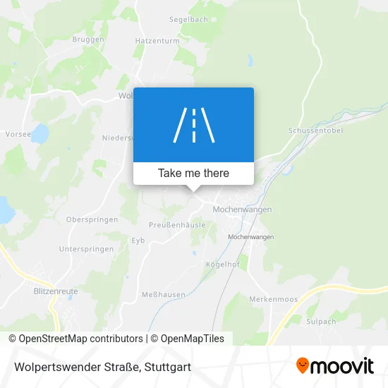 Карта Wolpertswender Straße