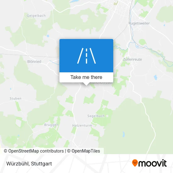Würzbühl map