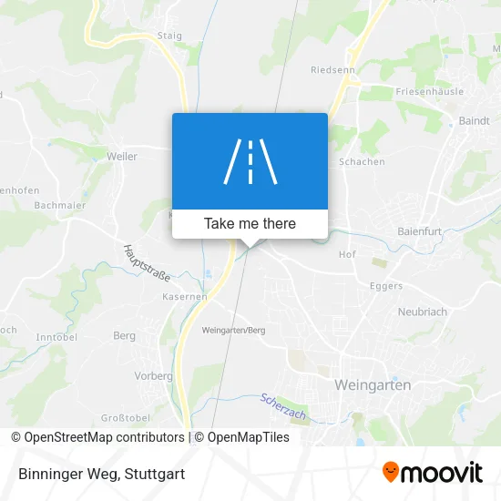 Карта Binninger Weg