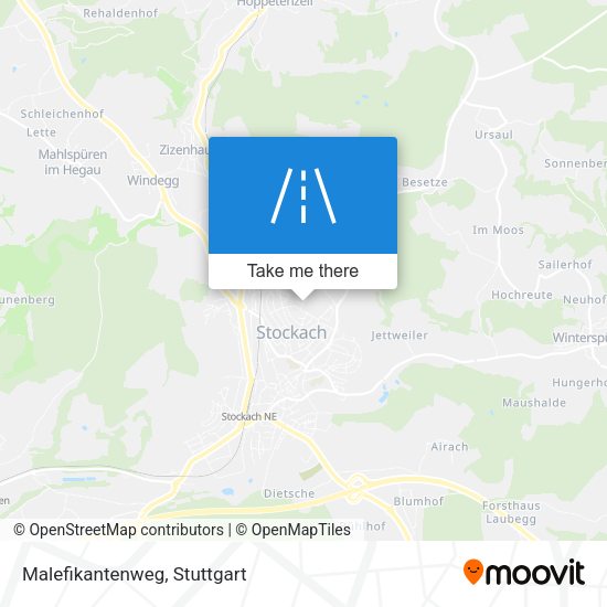 Malefikantenweg map