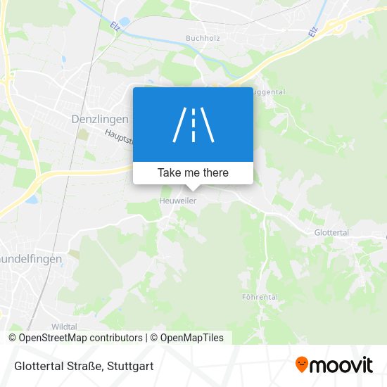 Glottertal Straße map