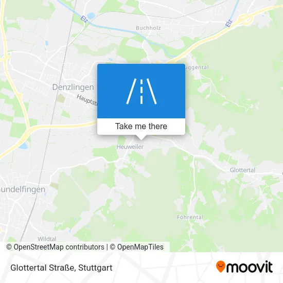 Карта Glottertal Straße