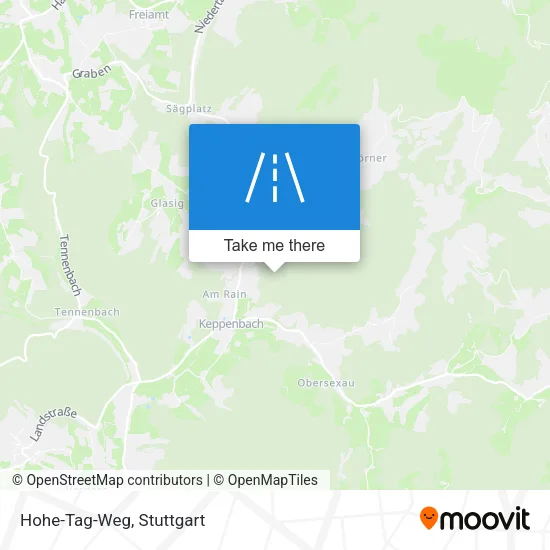 Карта Hohe-Tag-Weg