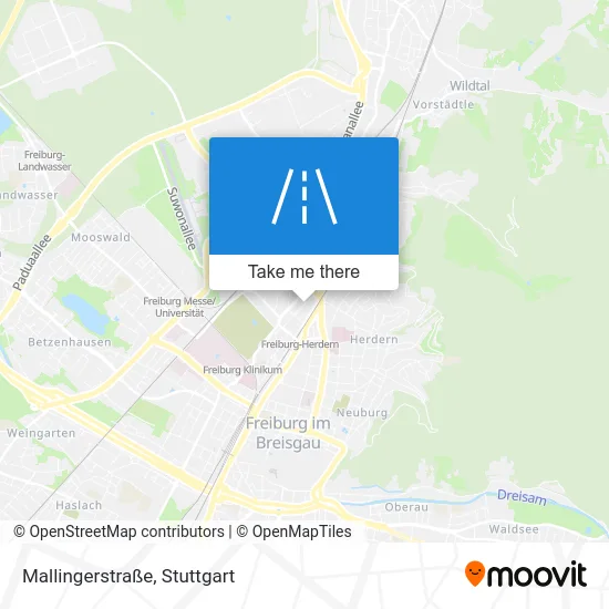 Карта Mallingerstraße