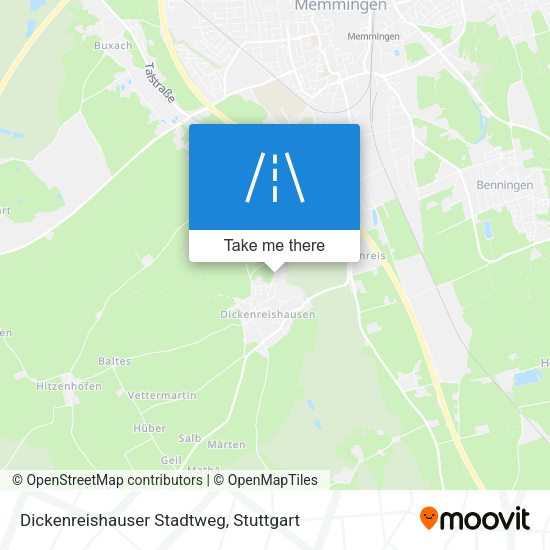 Карта Dickenreishauser Stadtweg