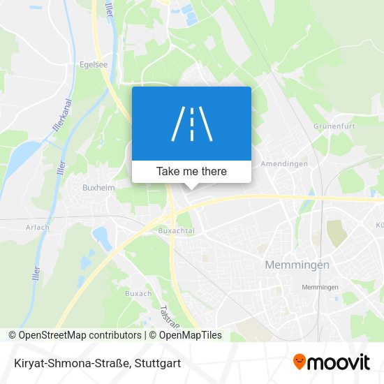 Kiryat-Shmona-Straße map