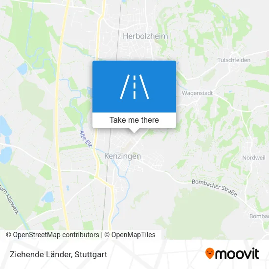 Карта Ziehende Länder
