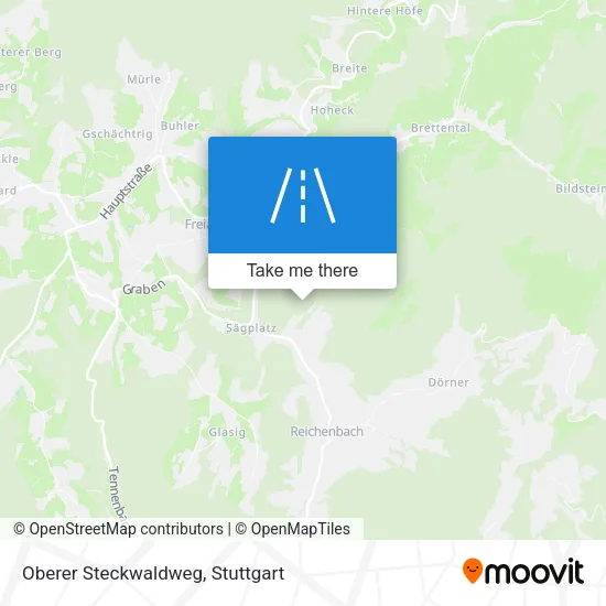 Карта Oberer Steckwaldweg