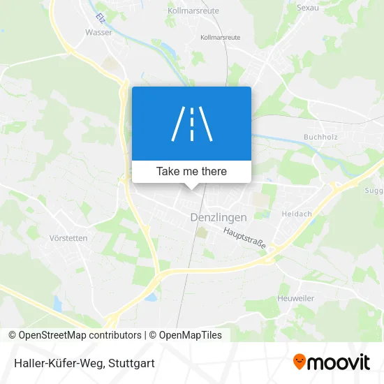 Haller-Küfer-Weg map