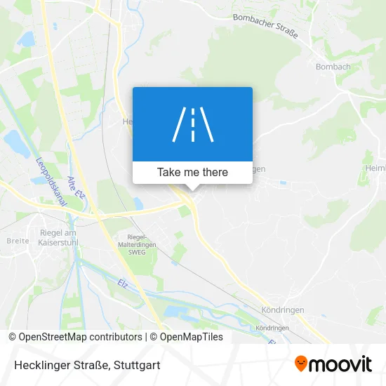 Карта Hecklinger Straße
