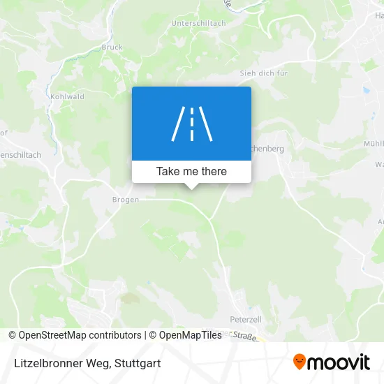 Карта Litzelbronner Weg