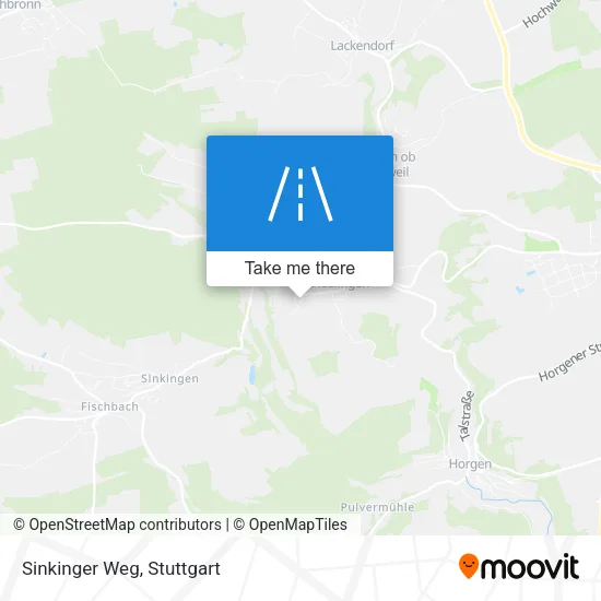 Карта Sinkinger Weg