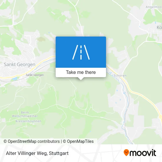 Карта Alter Villinger Weg