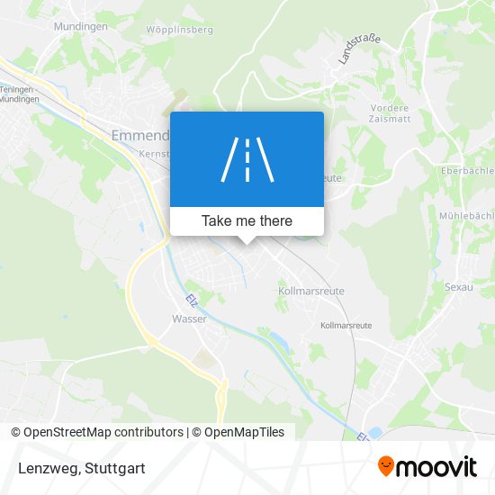 Lenzweg map