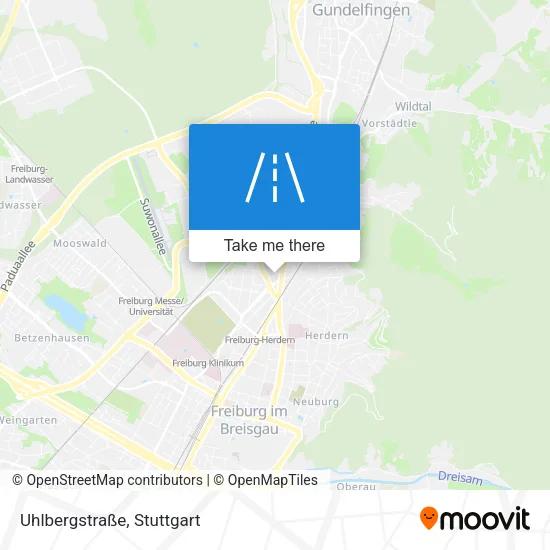 Карта Uhlbergstraße