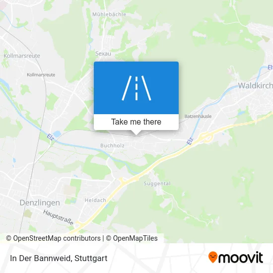 In Der Bannweid map
