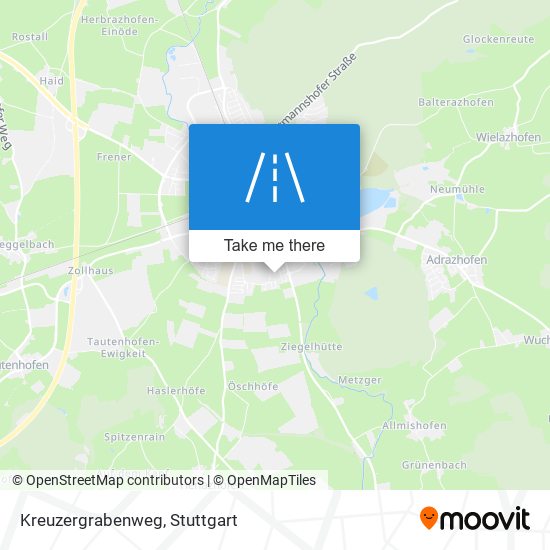 Kreuzergrabenweg map