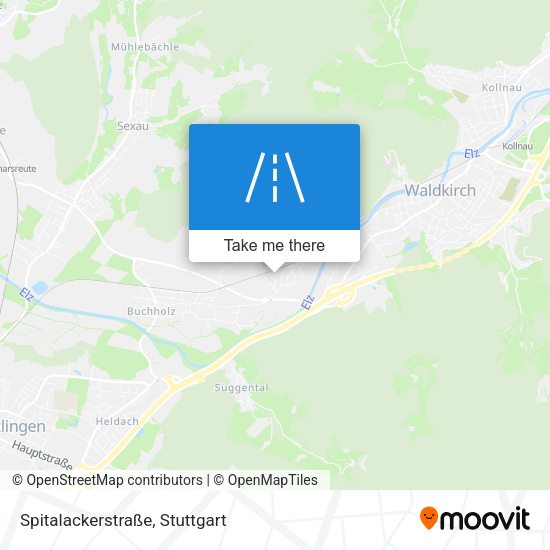 Карта Spitalackerstraße