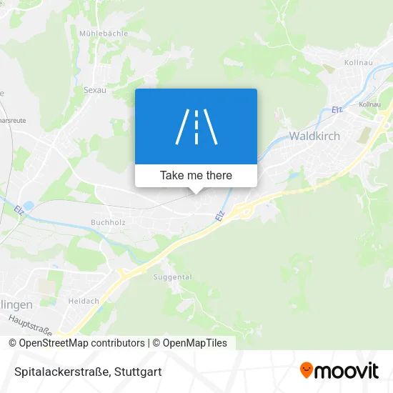 Карта Spitalackerstraße