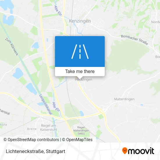 Lichteneckstraße map