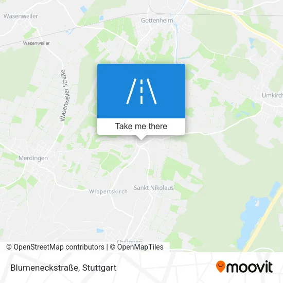 Карта Blumeneckstraße