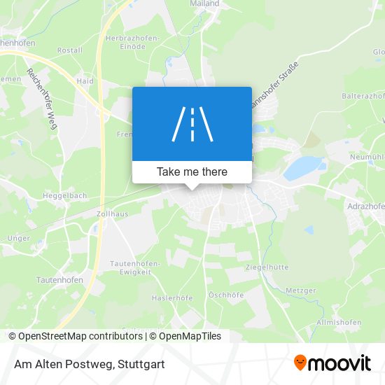 Am Alten Postweg map