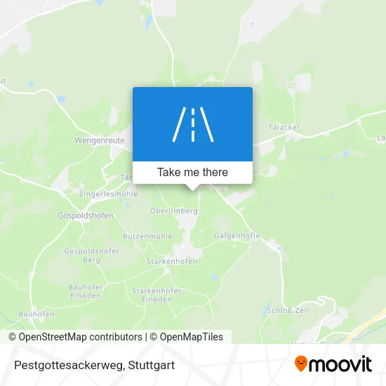 Карта Pestgottesackerweg