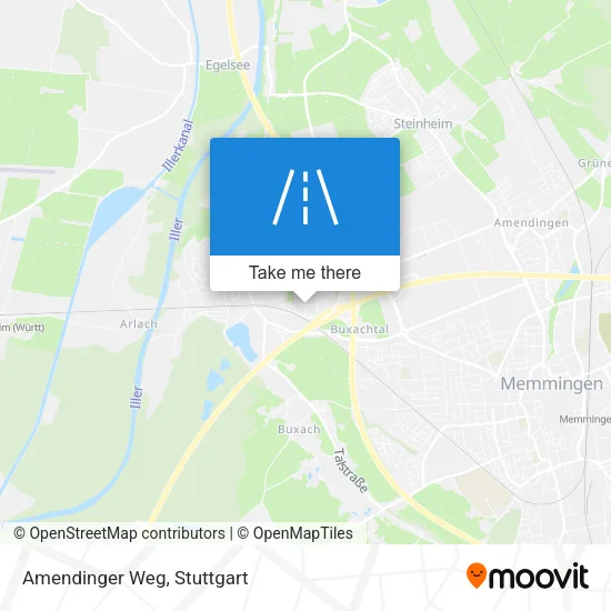 Карта Amendinger Weg
