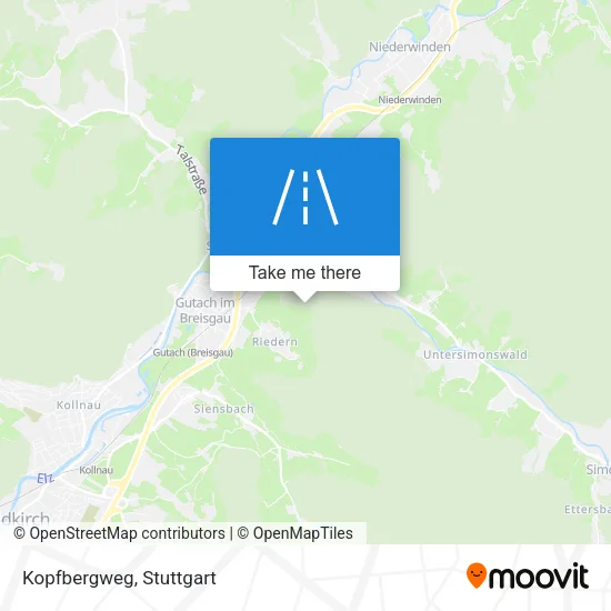 Карта Kopfbergweg