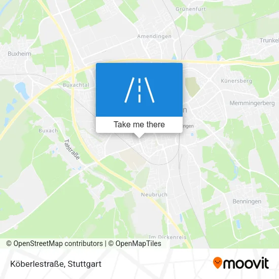 Карта Köberlestraße