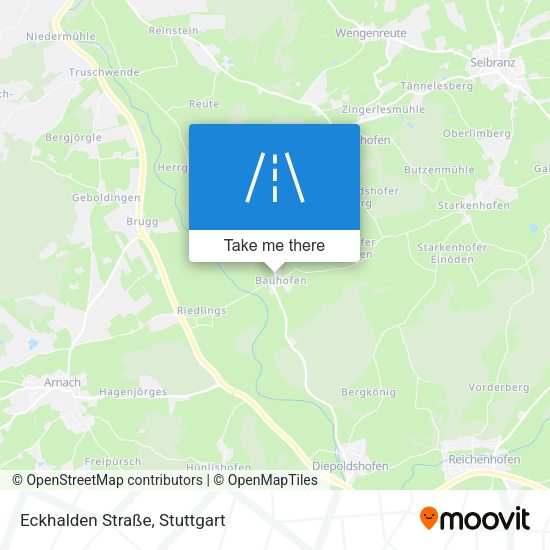 Eckhalden Straße map