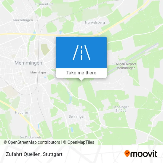 Карта Zufahrt Quellen