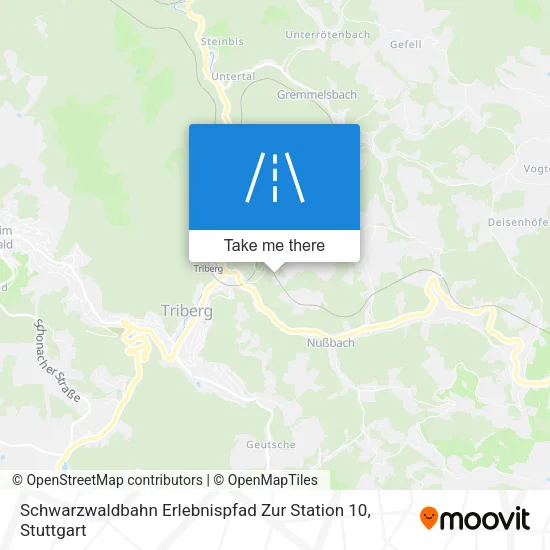Карта Schwarzwaldbahn Erlebnispfad Zur Station 10