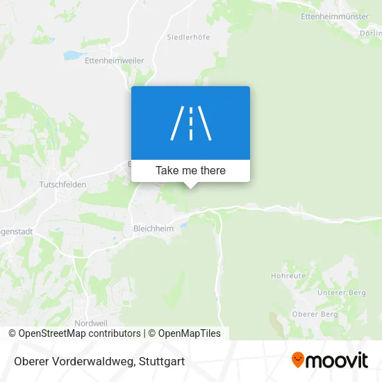 Карта Oberer Vorderwaldweg