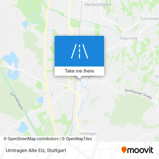 Карта Umtragen Alte Elz