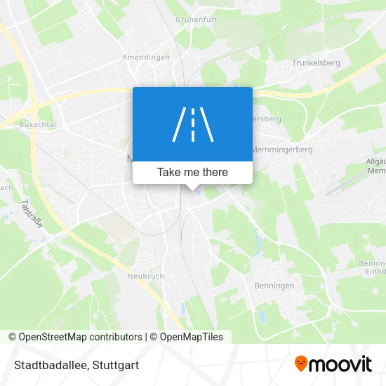 Карта Stadtbadallee