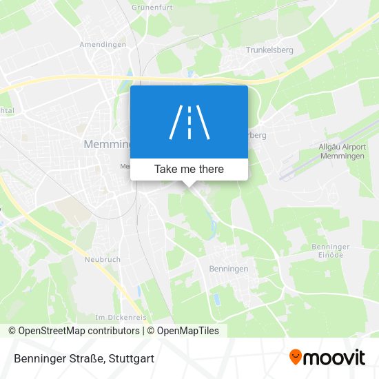 Benninger Straße map