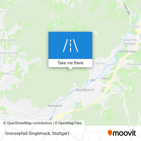 Grenzepfad Singletrack map